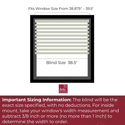 Faux Wood Blind with Crown Valance - 38 1/2"W X 73"H, White, Cordless 2” Slat Horizontal Blind - for Kitchen, Bedroom, Living Room, Doors