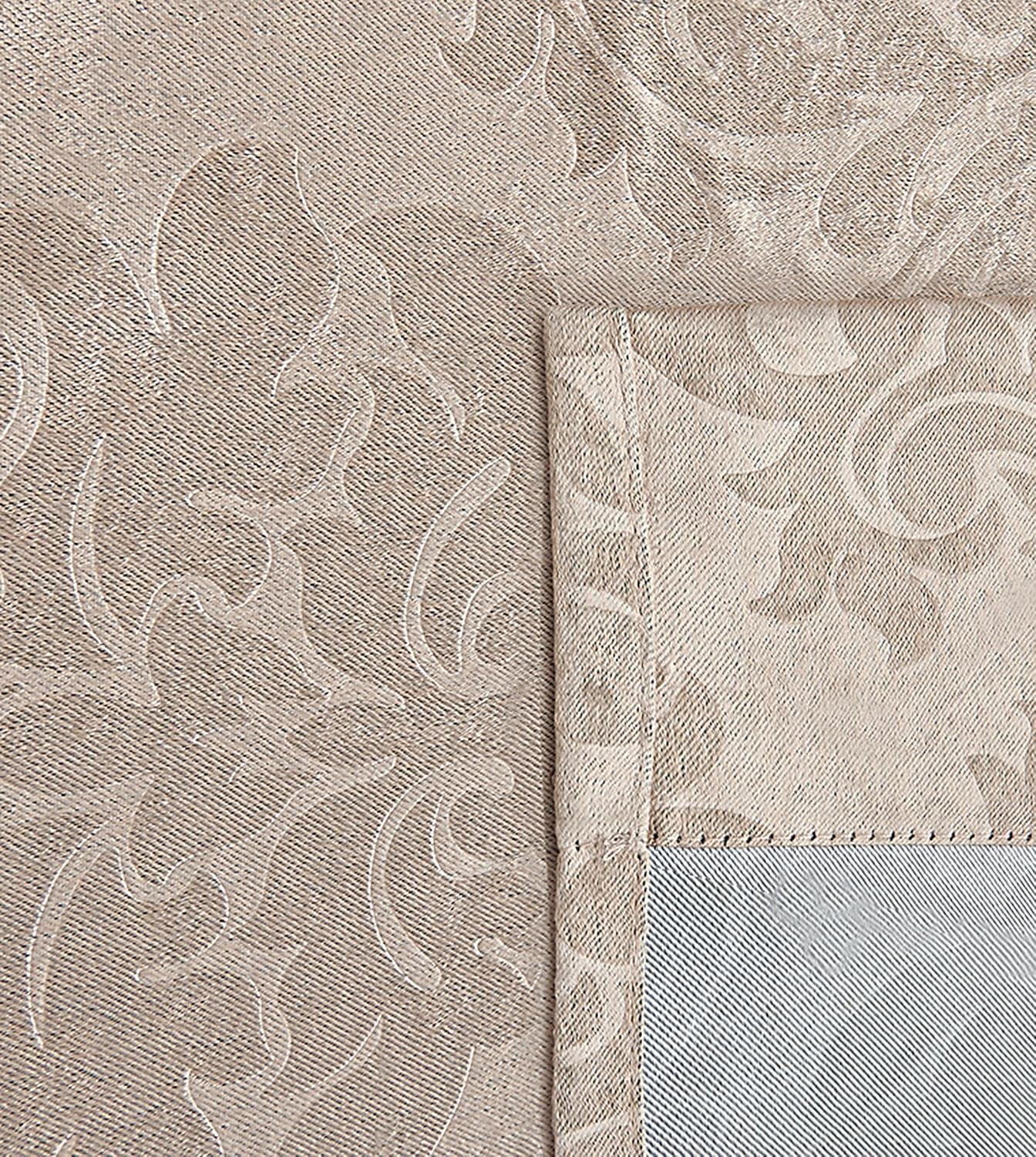 Ivory Beige Extra Wide Curtains for Wall Partition. Sliding Hanging Room Dividers Come as Set of 2 Dividers for Bedroom or Can Be Used as Privacy Screen. (Evelyn 108 X 108 Ivory)